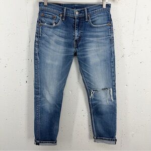 Levi’s 502 Size 29 Tapered Fit Patina Faded Zipper Fly Ankle Jeans
